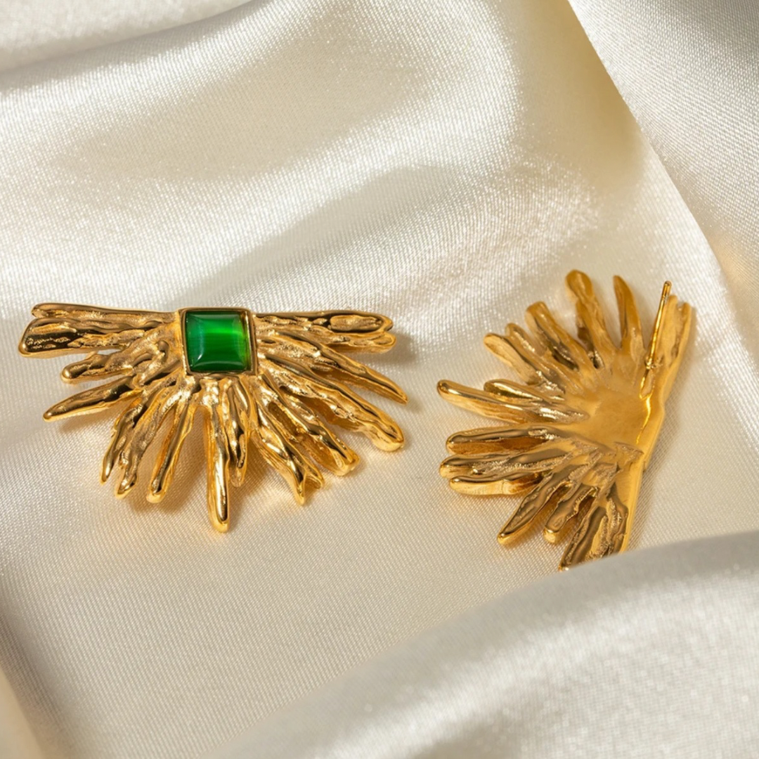 Pendientes Agatha verdes
