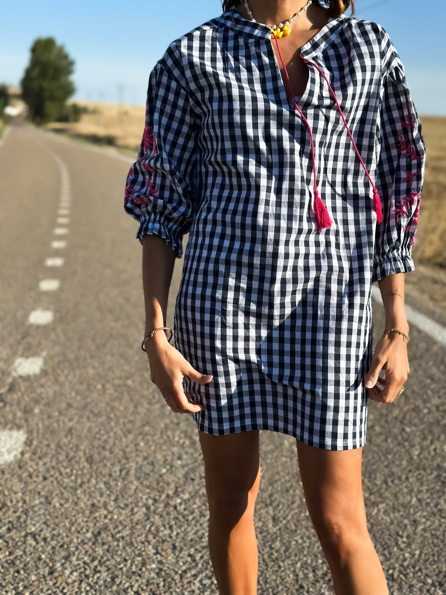 Vestido vichy le plage