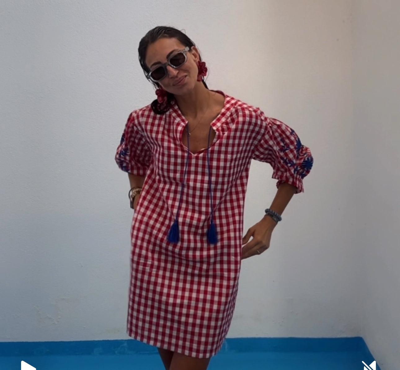 Vestido vichy le plage