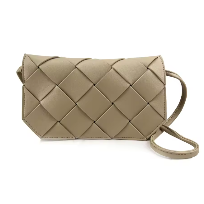 Cartera trenzada de piel Septiembre