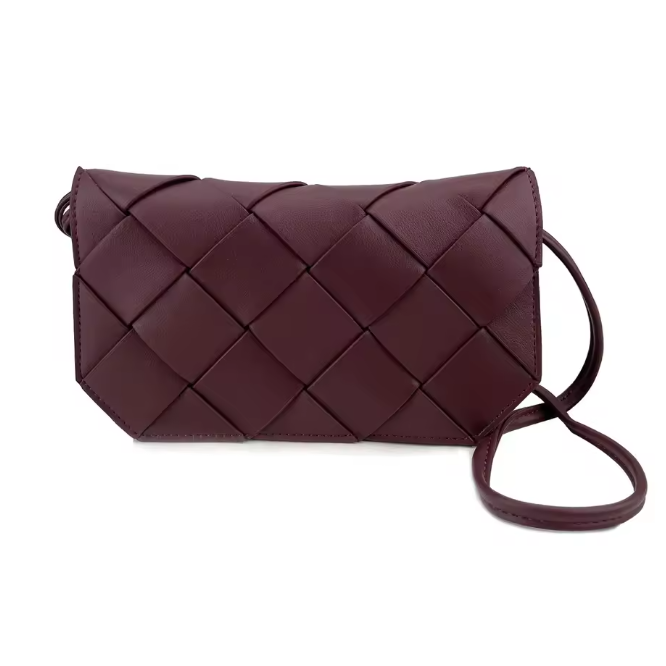 Cartera trenzada de piel Septiembre