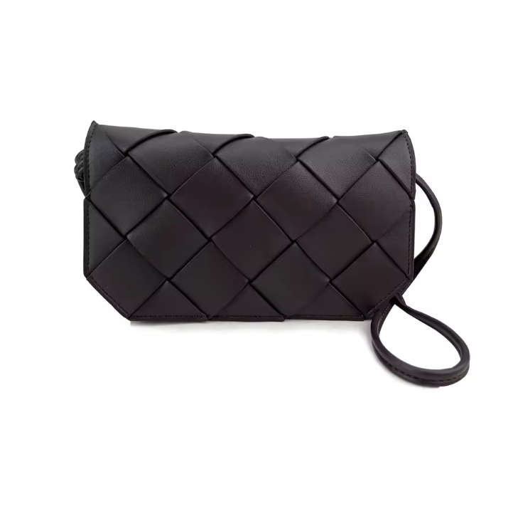 Cartera trenzada de piel Septiembre