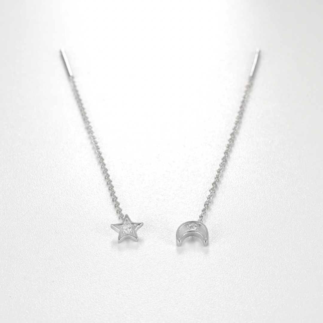 Supernova silver earrings