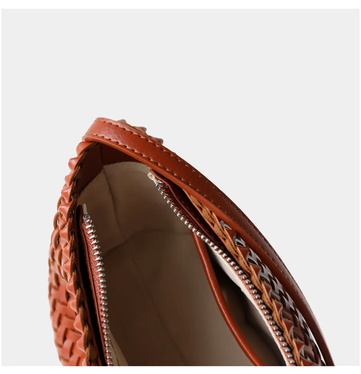Bolsa trançada Camel Babi