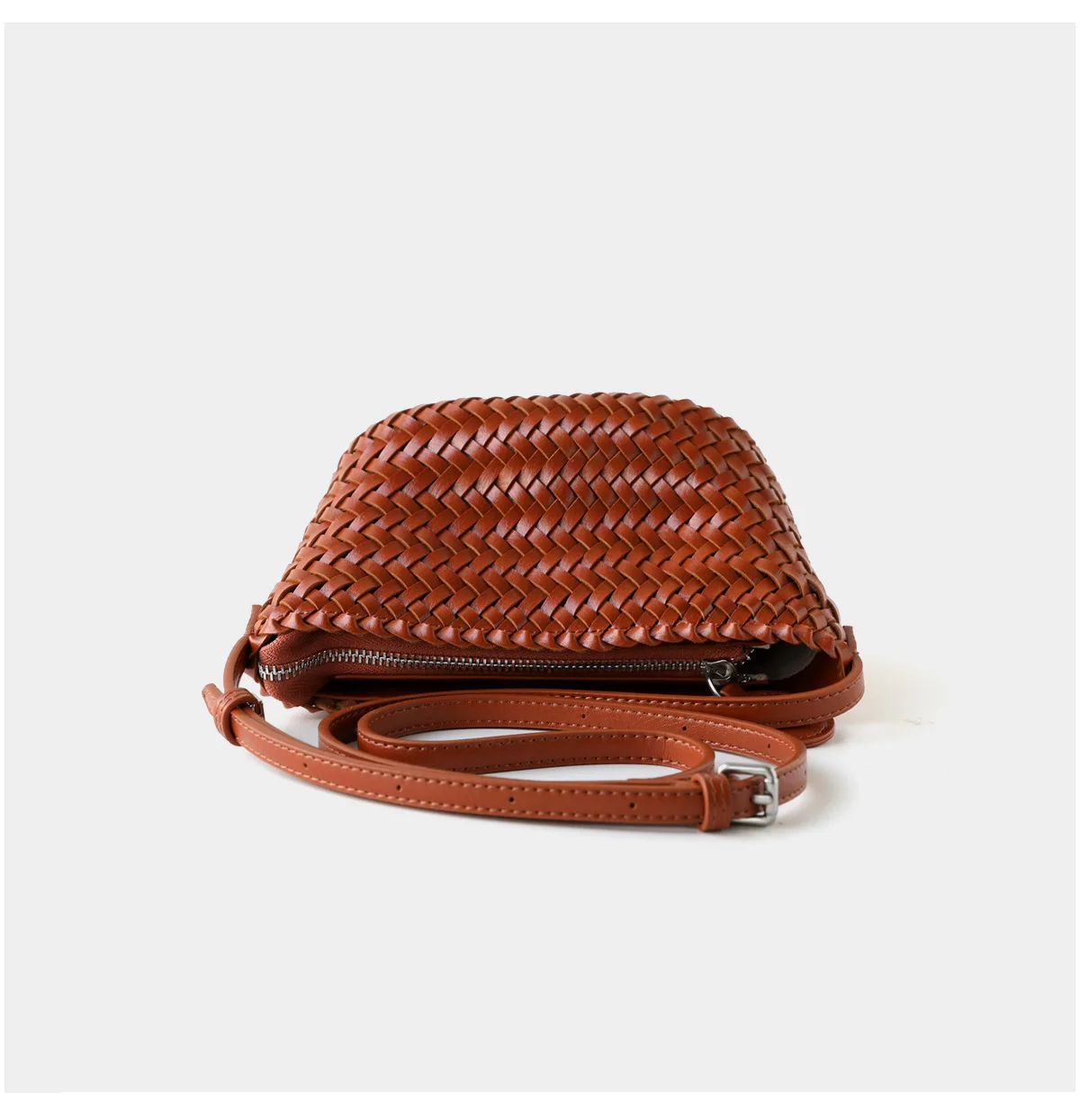 Bolsa trançada Camel Babi