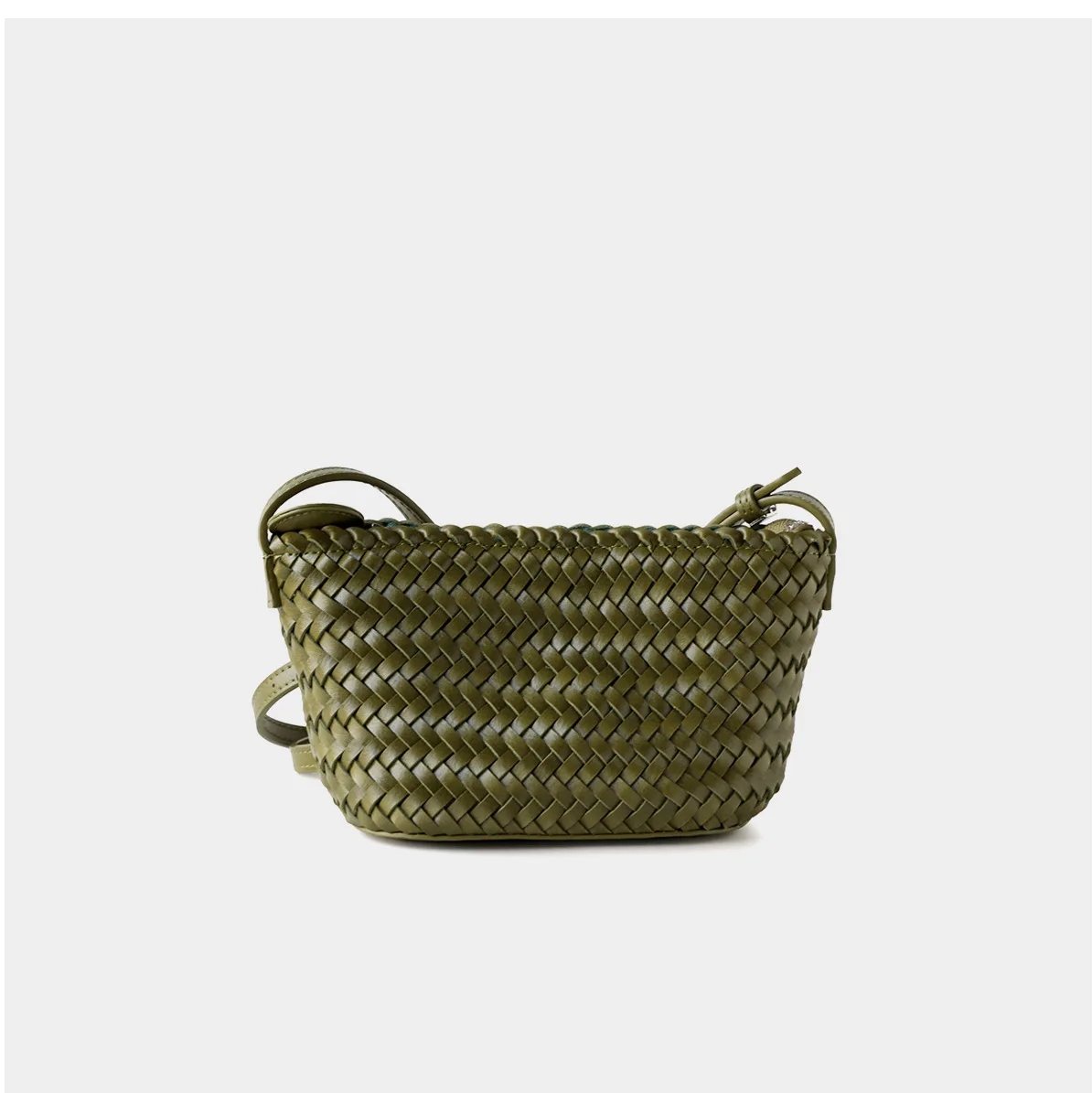 Bolsa trançada Camel Babi