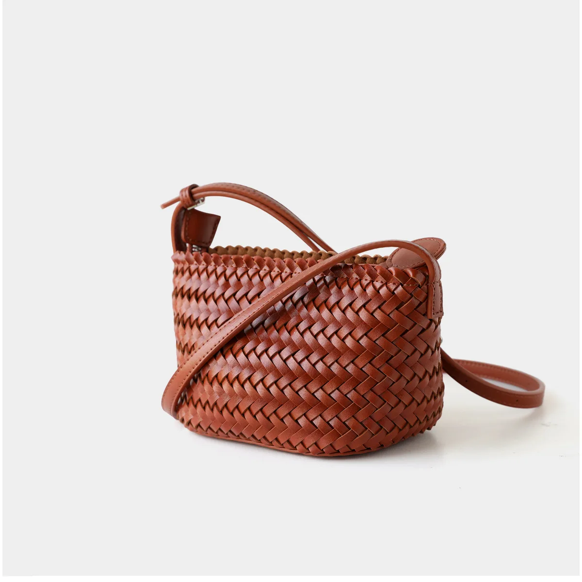 Bolsa trançada Camel Babi
