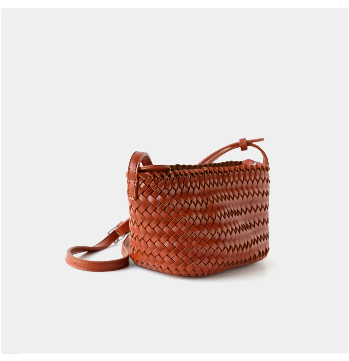 Bolsa trançada Camel Babi